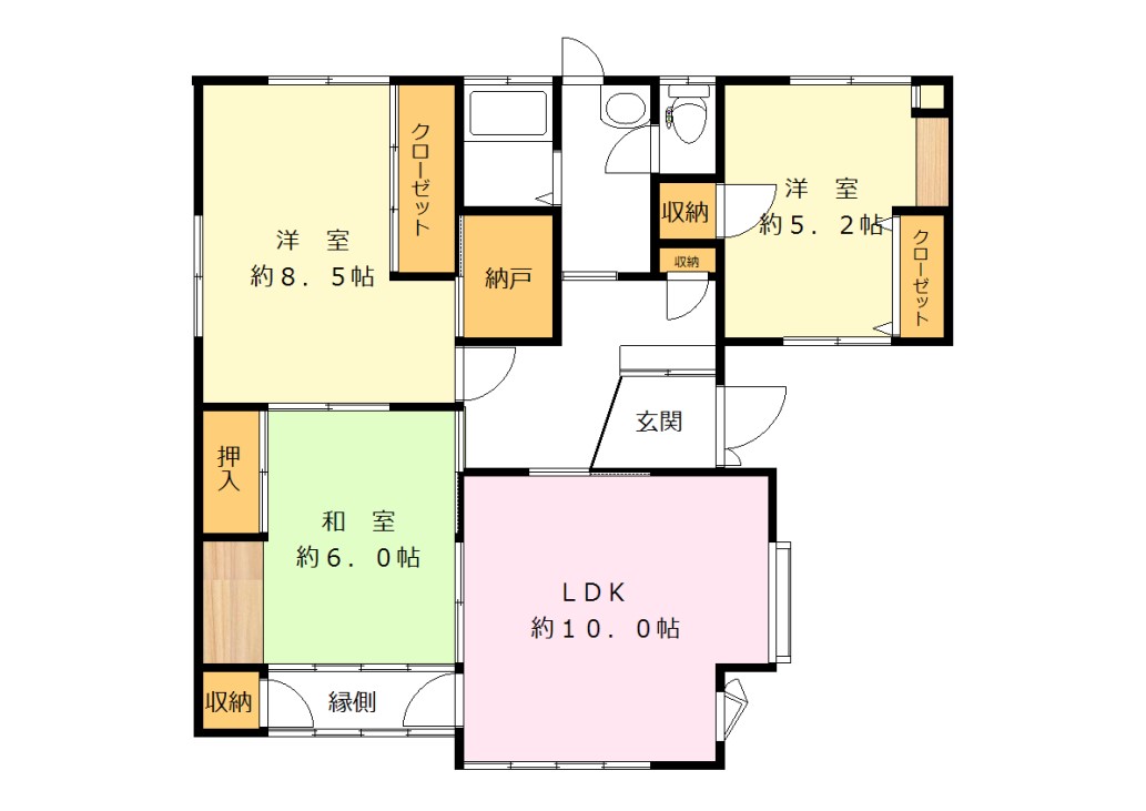 鴨居３丁目間取り