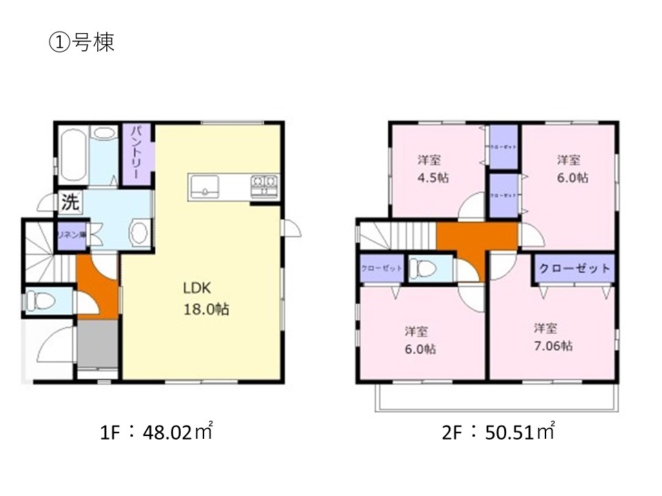 ①号棟間取り